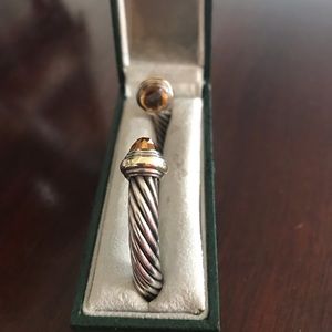 David Yurman  silver & gold Citrine Bracelet